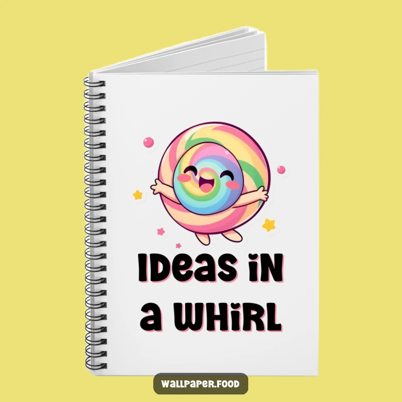 Funny Candy Character Notebook - Joyful Spinning Pages, Perfect Gift for Ideas