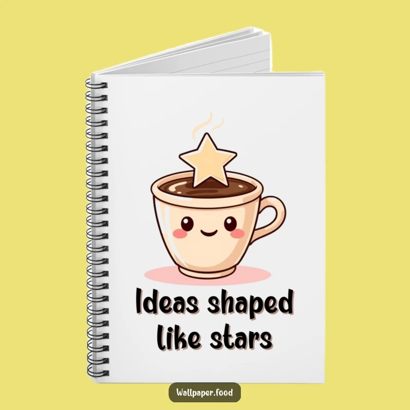 Funny Coffee Star Steam Notebook: Jot Down Bright Ideas, Perfect Funny Gift