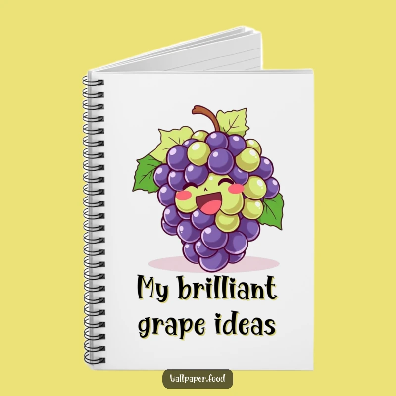 Funny Giggling Grapes Notebook - Jot Down Ideas with Joyful Humor, Great Gift!