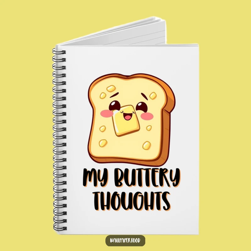 Funny Toast Butter Glee Notebook: Jot Down Breakfast Ideas and Smiles