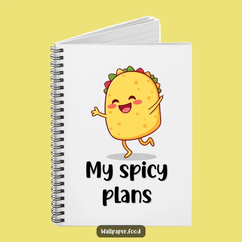 Funny Taco Jig Notebook - Plan Your Next Fiesta with Joyful Style!