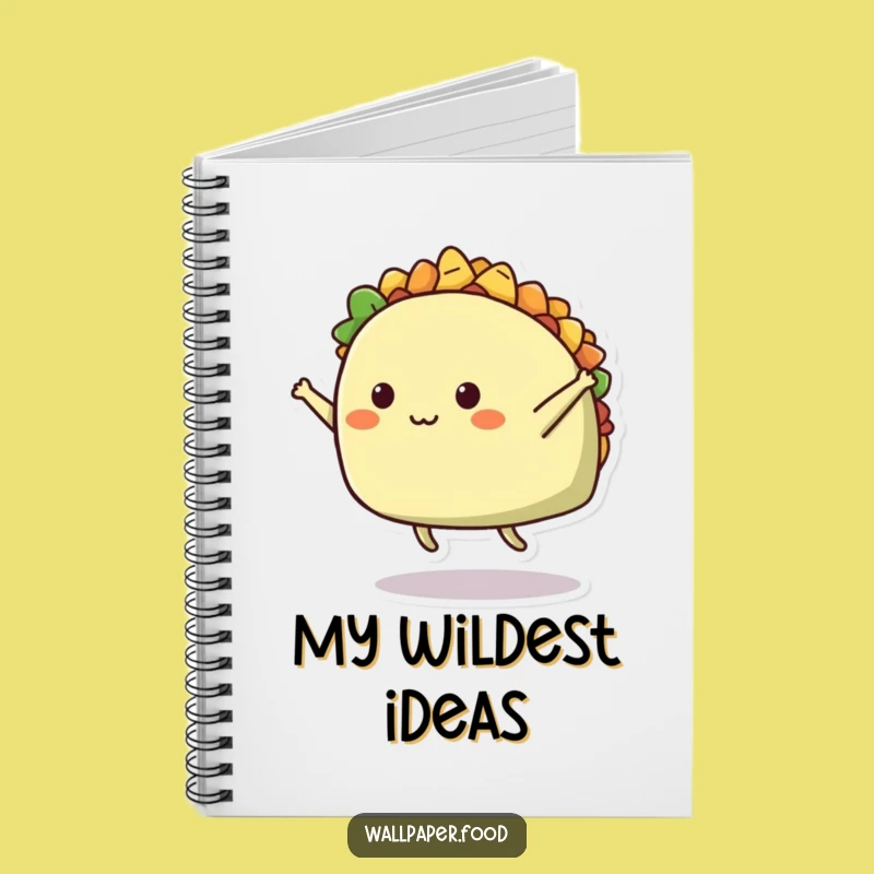Funny Taco Split Notebook: Jot down ideas with a side of humor.