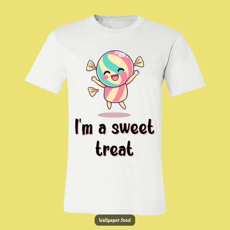 Funny Dancing Candy Wrapper T-Shirt: Wear Your Sweet Excitement