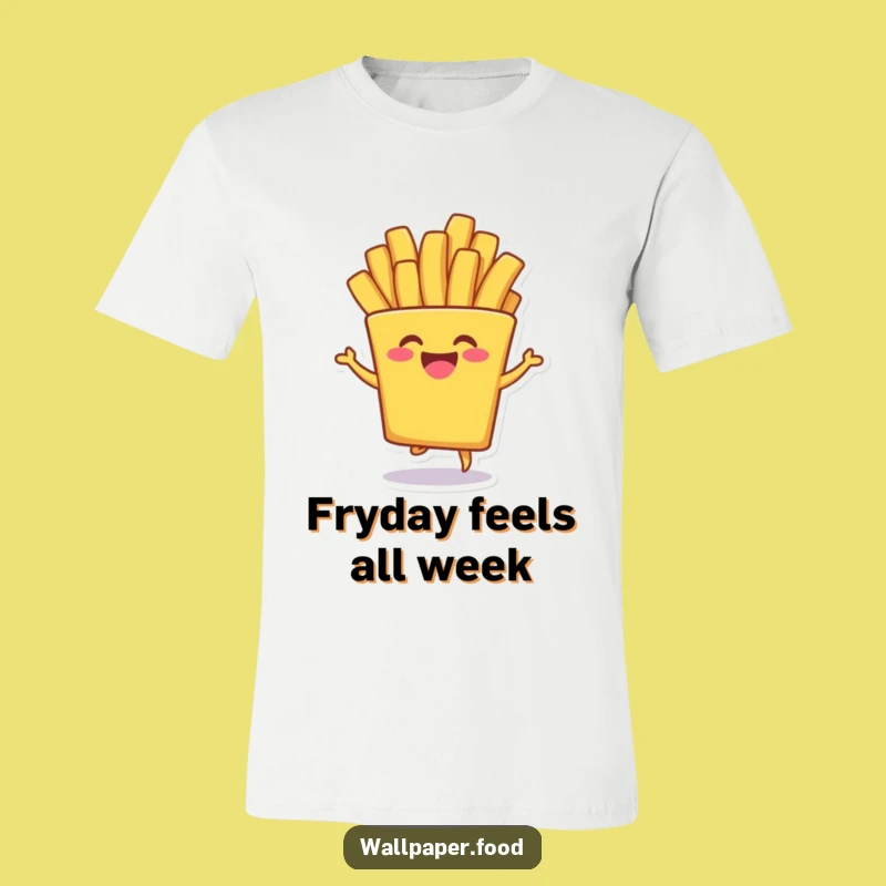 Funny French Fry Shimmy T-Shirt - Wearable Fun for a Happy Vibe