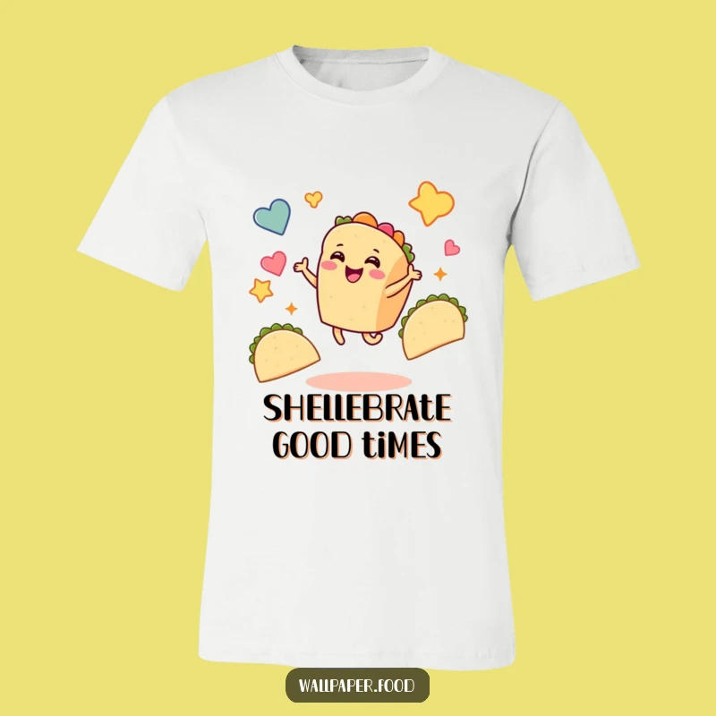 Funny Taco Dancer T-Shirt - Joyful Taco Character Tee for Fiesta Fun!