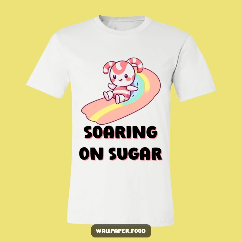 Funny Candy Cane Sprinkle Rainbow Slide T-Shirt: Hilarious Holiday Joyful Gift