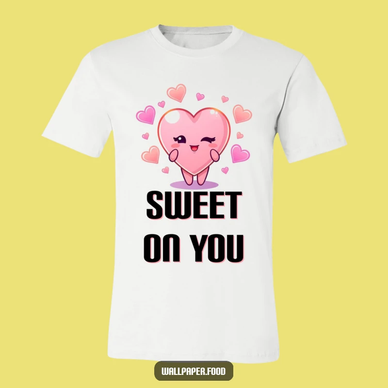 Funny Winking Candy Heart T-Shirt: Wear Your Sweet Charm Gift