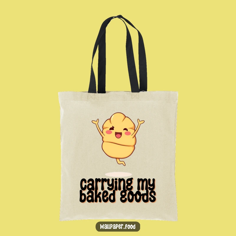 Funny Croissant Pirouette Tote Bag - Carry Your Elegance Everywhere