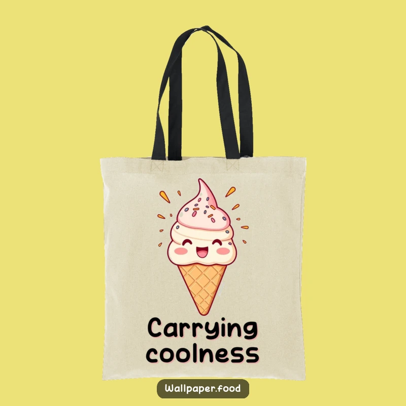 Funny Ice Cream Tote Bag, Carry Your Fun, Sweet Summer Style