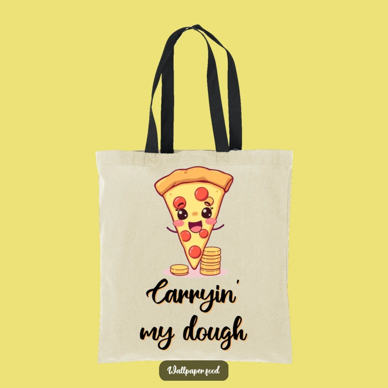 Funny Joyful Pizza Wink Tote Bag - Spacious Lucky Carry-All