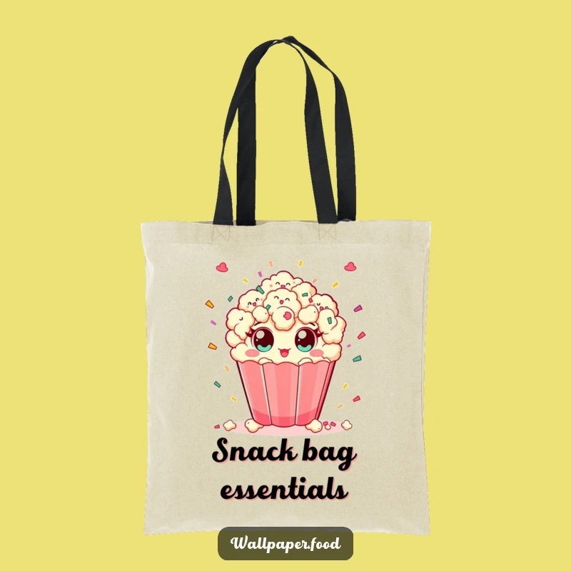 Funny Popcorn Confetti Tote Bag: Carry the party with you.